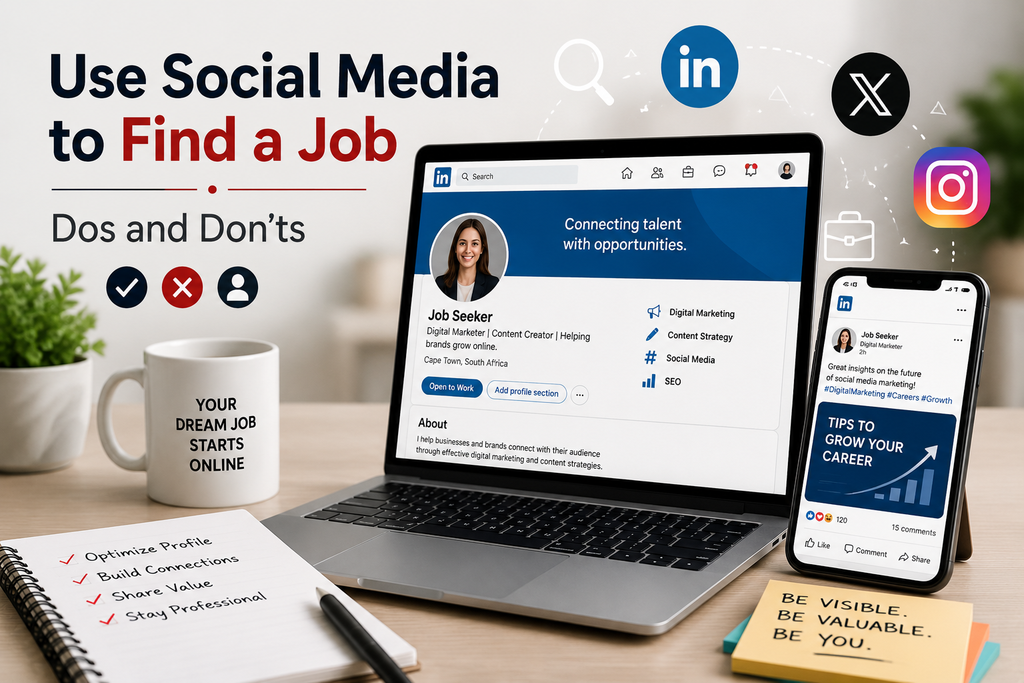 how to use social media to find a job